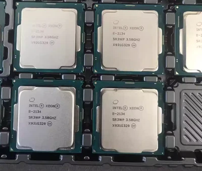 Intel Xeon E-2134 3.5GHz 4-Cores 8-Threads 8MB 71W LGA1151 SR3WP CPU Processor - Image 1 of 2