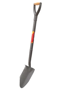 Drainage Spade Drain Utility D Handle Post Hole Trench Spade 28" Shovel A2520 - Picture 1 of 8