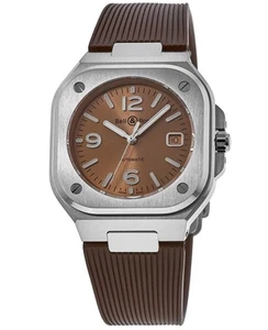 New Bell & Ross BR 05 Copper Dial Rubber Strap Men's Watch BR05A-BR-ST/SRB - Picture 1 of 4