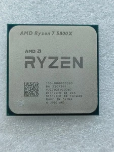 Processeur AMD Ryzen 7 5800X processeur de bureau R7 B2 socket pas à pas AM4 100-000000063 - Photo 1/3
