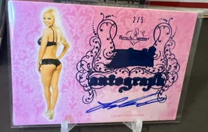 JULIANNA PRADA #’D 2/5 BLUE Benchwarmer Pink Archive Autograph Playboy 💋 - Picture 1 of 5