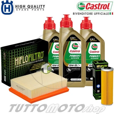Tagliando HUSQVARNA Norden 901 2022 / Kit Olio Castrol Racing 10W50 Filtri 890cc - Immagine 1 di 4