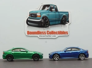 MATCHBOX LOT 2016 ALFA ROMEO GIULIA 2022 BLUE MBX METRO GREEN 2025 ITALIAN ROADS - Bild 1 von 2