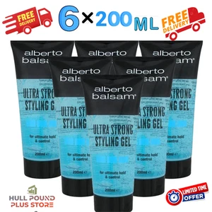 Alberto Balsam Styling Ultra Strong Hair Styling Gel Long Lasting 200ml Pack- 6 - Picture 1 of 2