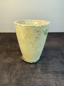 Vintage Mining Glazed Crucible Cup, 4” Tall, 2” Across Base, 3 1/4” Across Top - Picture 1 of 20