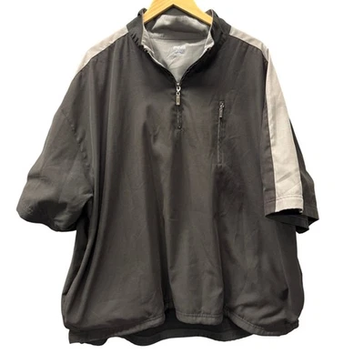 Мужская ветровка Ping XXL черная серая куртка на молнии 1/4 для гольфа Performance Dynamics - Изображение 1 из 4