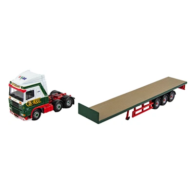 Corgi CC13207 DAF XF Space Cab & Flatbed Trailer Eddie Stobart 1:50 Scale Truck - Image 1 of 4