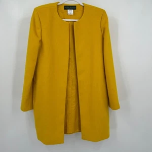 Harve Benard Womens Coat Size 8 Vintage Wool Mustard Yellow Minimalist Mod - Picture 1 of 7