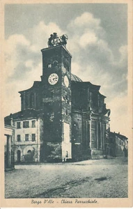 Cartolina d'epoca BORGO D'ALE (VC) CHIESA PARROCCHIALE - Imagen 1 de 1