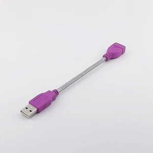 Extension Flexible Metal Stand Cable USB 2.0 A Male Plug To A Female Jack 15cm - Picture 1 of 6
