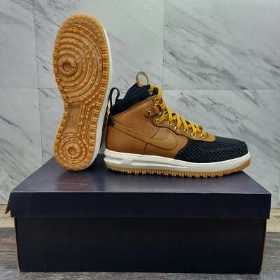 Nike Lunar Force 1 Duckboot Black Ale Brown Waterproof 805899-202 Men's Size 8.5 - Image 1 of 4
