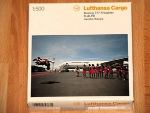 Herpa Wings 524292 Lufthansa Cargo Boeing Freighter D-ALFB Jambo Kenya nuevo + embalaje original - Imagen 1 de 2