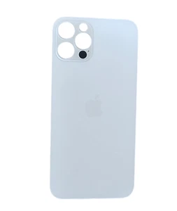 Tapa trasera para Apple iPhone 12 pro / tapa de batería blanca / agujero grande / logotipo / pegamento - Imagen 1 de 2