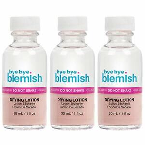 Bye Bye Blemish Acne Drying Lotion, Reduce Pimples Overnight 1oz, 3-Pack