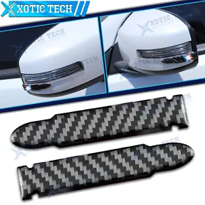 Carbon Fiber Rearview Mirror Protector Trim Stickers For BMW 1 2 3 4 5 6 Series - Picture 1 of 7