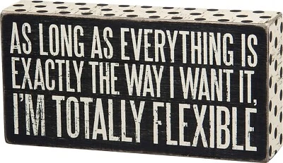 Letrero de caja recortado a lunares Primitives by Kathy, 8 x 4 pulgadas, totalmente flexible Foto 1 de 3