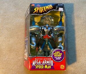 1999 Marvel Spider-Man Battle Action Mega Armor Toy Biz Super Rare Brand New 