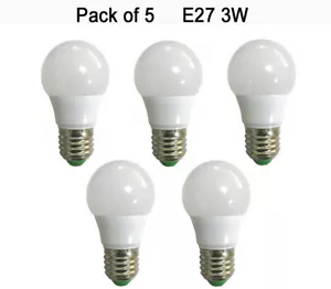 5pcs E27 A50 LED Light Bulb AC12V DC12-24V 3W Globe Bulbs RV/Boat/Solar Lights H - Picture 1 of 5