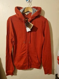 BURBERRY BRIT Hoodie Sweatshirt Full Zip up Stretch Light Jacket Size S Unisex - Picture 1 of 24