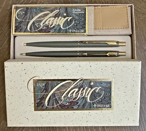 Parker Lady Classic Set Salbeigrün Kugelschreiber & Bleistift & Etui Neu in Box - Bild 1 von 4
