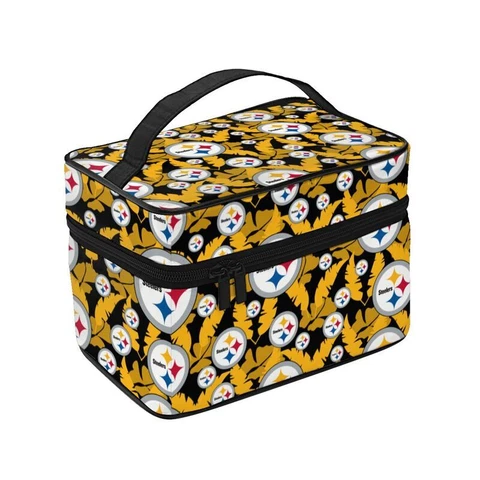 Pittsburgh Steelers Fans Cosmetic Bag Full Print Washing Bag Travel Handbag Cover