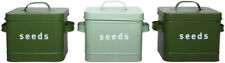 Esschert Design Green Seed Container with Lid - (colour sent at random)