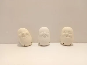 Uovo di bisque in ceramica senza mani o piedi pronto da dipingere. Spedizione veloce. - Foto 1 di 12