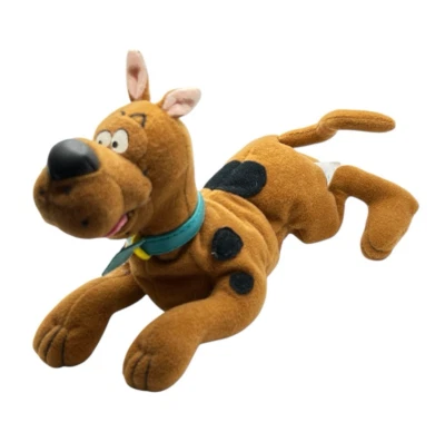 "Pequeña bolsa de frijoles Applause Scooby Doo peluche cuello azul 7,5"" de largo" Foto 1 de 4