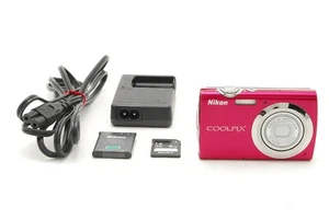 [NEAR MINT] Nikon COOLPIX S230 Rose Red 10.0MP Digital Camera Japan - Picture 1 of 9