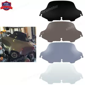 8'' Motorcycle Wave Windshield For Harley Touring Street Electra Glide FLH 96-13 - Foto 1 di 16