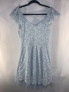Disney Cinderella Off Shoulder Lined Dress Girls Size Large #607 - Picture 1 of 11