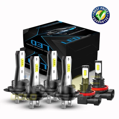 For Mercedes-Benz CLS500 2006-2010 LED Headlight High Low Beam + Fog Light Bulbs - Image 1 of 4