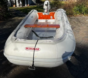 Schlauchboot Suzumar mit Johnson-Motor gebraucht, TOP -Zustand - Bild 1 von 13