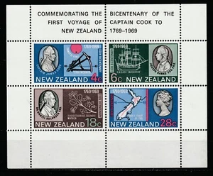New Zealand 1969 Capt. Cook Sheet MH* A13P24F377 - Picture 1 of 1