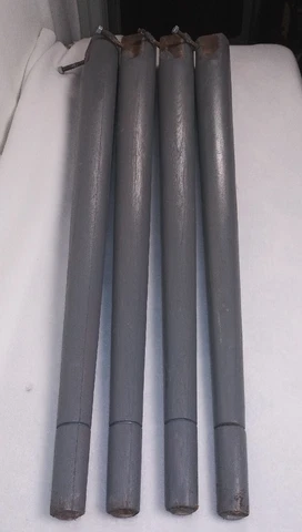 Vintage Table Legs Solid Wood Tapered - Painted - 29.5" Tall- Includes Screws Cover