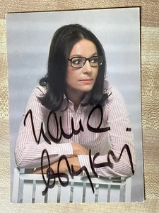 Nana Mouskouri Autograph Signed 4-1/8”x6” Photo Greek Singer - Picture 1 of 3