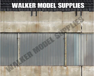 1:18 - 1:24  scale (3xA4) Garage wall - Peel and Apply sticker//model car 44 - Picture 1 of 1