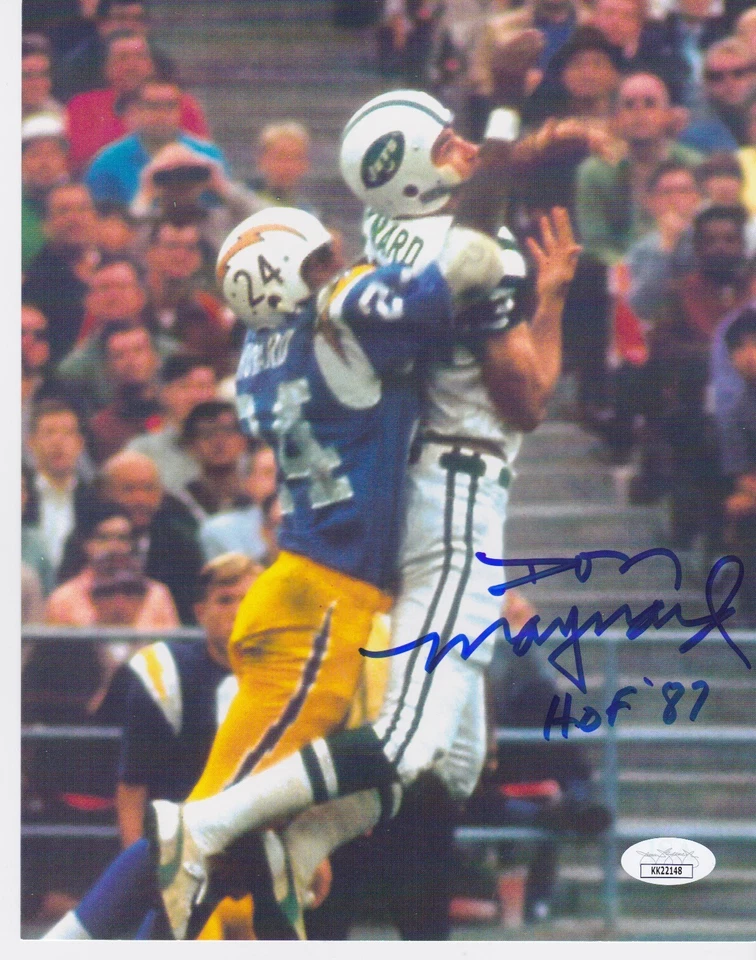 DON MAYNARD Signed Autograph Auto 8x10 Photo Picture New York Jets JSA COA - Image 1 of 1