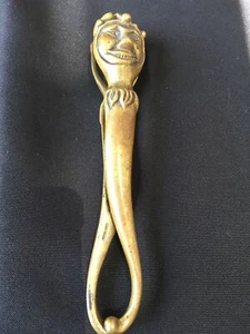 Vintage Bronze Messing Metall Nussknacker Narr Figural Nutcracker - Bild 1 von 10