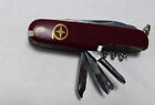 Vintage Red Star Knife Multi Tool  in Q Swiss Army 11 Pocket Knife Preowned