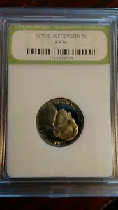 Jefferson Nickel 1973-S 5 cent Proof 1973S - Imagen 1 de 2