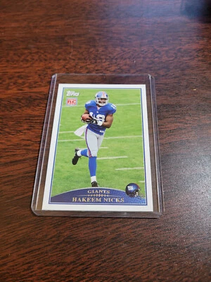2009 Topps Hakeem Nicks Rookie Football Card #335 New York Giants MT  - Image 1 of 2