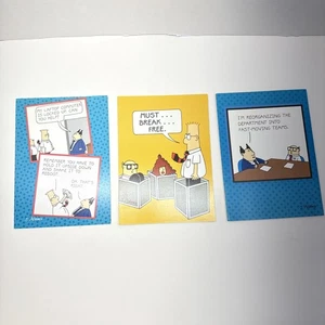 Vintage Dilbert Funny Greeting Cards Lot Of 3 Office New Job Birthday Comic 1995 - Picture 1 of 7