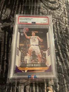 2021 POP 3👈AUSTIN REAVES🏀CHRONICLES #136 PANINI SCORE(R/C)LA LAKERS PSA 9👈 - Picture 1 of 3