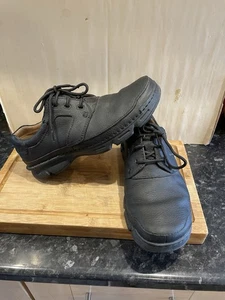 Clarks Mens Black Leather Nature Three Active Air Comfort Shoes UK 8.5 G - Picture 1 of 5