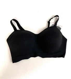 Truekind Supportive Comfort Wireless Shaping Bra With Extender Black 2XL New - Photo 1/6