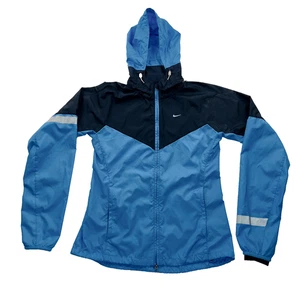 NEW-Nike Running Jacket Women’s S; Windbreaker, Hood, Full Zip, 100% Polyester - Picture 1 of 18