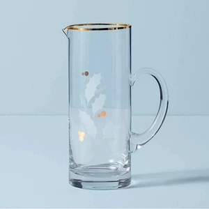 Lenox Crystal HOLIDAY GOLD Beverage Pitcher N/O - Picture 1 of 1