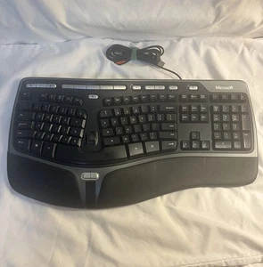 Microsoft Natural Ergonomic Keyboard 4000 v1.0 KU-0462 USB Wired FREE S/H - Picture 1 of 6