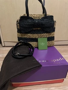 Kate Spade New York Straw Tote with Bow Detail – Excellent Condition - Picture 1 of 7